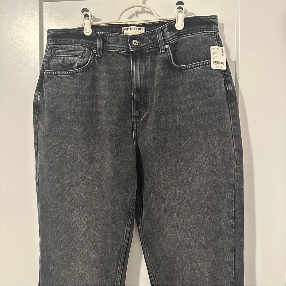 Free People We The Free Xena Slim Straight Jeans in Dark Night Size 32 Women’s - Picture 5 of 16